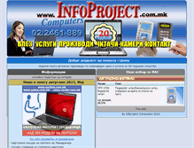 Tablet Screenshot of infoproject.com.mk
